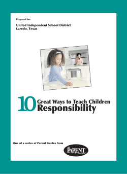 10 Responsibility Great Ways to Teach Children United Independent School District