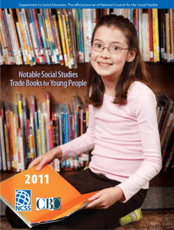 2011 Notable Social Studies Trade Books Young People