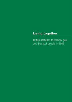 Living together British attitudes to lesbian, gay and bisexual people in 2012