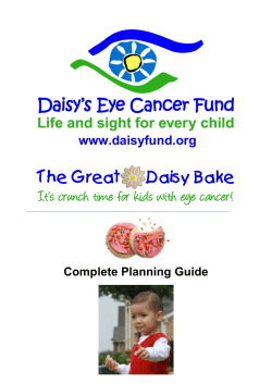 The Great       Daisy Bake www.daisyfund.org