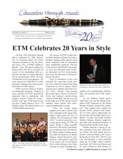 ETM Celebrates 20 Years in Style