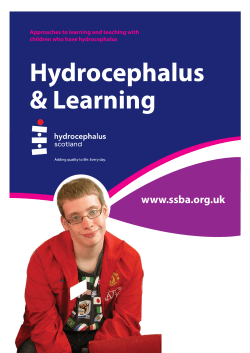 Hydrocephalus &amp; Learning www.ssba.org.uk Approaches to learning and teaching with