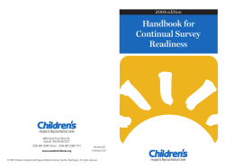 Handbook for Continual Survey Readiness 2008 edition