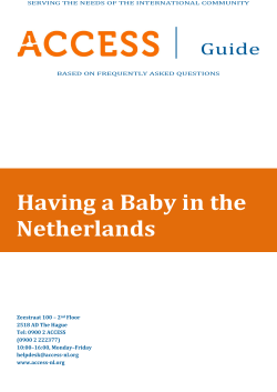 Having a Baby in the Netherlands Guide
