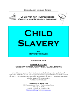 Child Slavery