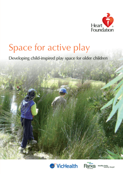 Space for active play  Developing child-inspired play space for older children