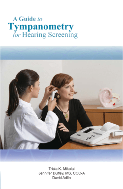 Tympanometry Hearing Screening A Guide