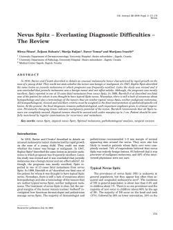Nevus Spitz – Everlasting Diagnostic Difficulties – The Review Mirna [itum