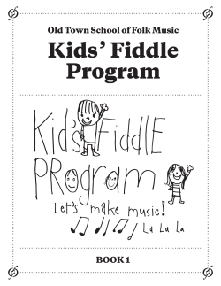 Kids’ Fiddle Program Old Town School of Folk Music BOOK 1