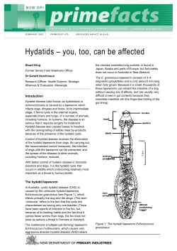 Hydatids – you, too, can be affected