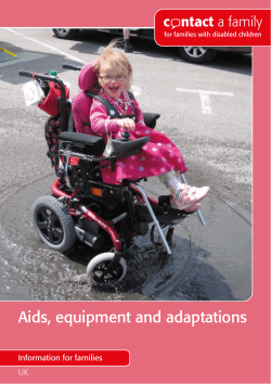 Aids, equipment and adaptations  Information for families UK