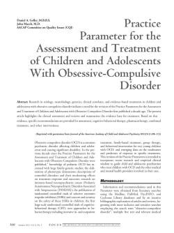 Practice Parameter for the Assessment and Treatment of Children and Adolescents