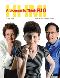 HHMI BIG A License to Think By Ken Wilan