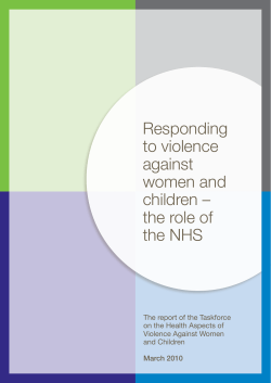 Responding to violence against women and