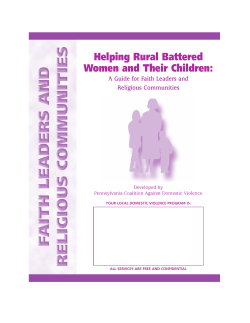 Helping Rural Battered Women and Their Children: Religious Communities