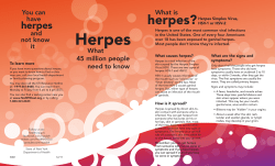 Herpes herpes? herpes What is