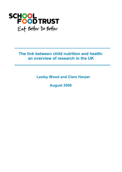 The link between child nutrition and health: