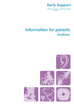 Information for parents Deafness