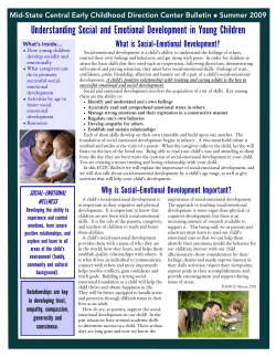 Understanding Social and Emotional Development in Young Children -Emotional Development?