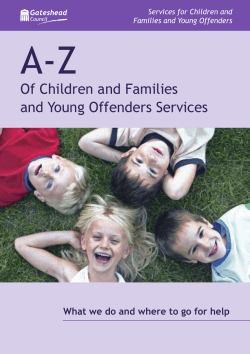 A-Z Of Children and Families and Young Offenders Services