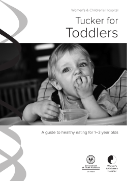 Toddlers Tucker for A guide to healthy eating for 1–3 year olds