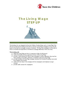 The Living Wage STEP UP