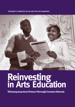 Reinvesting  in Arts Education Winning America’s Future Through Creative Schools