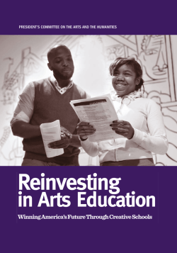 Reinvesting  in Arts Education Winning America&rsquo;s Future Through Creative Schools