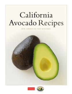 California Avocado Recipes from