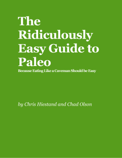 The Ridiculously Easy Guide to Paleo
