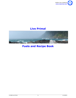 Live Primal Fuels and Recipe Book Follow Your Instincts