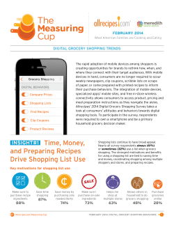 February 2014 DigiTaL gRoceRy ShoPPing TRenDS