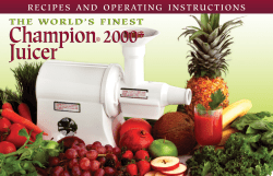 Champion Juicer 2000 +