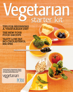 TIPS FOR BEGINNING A VEGETARIAN DIET ThE NEW FOUR