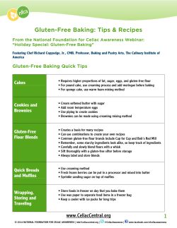 Gluten-Free Baking: Tips &amp; Recipes “Holiday Special: Gluten-Free Baking”
