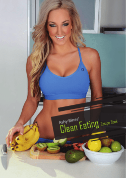 Clean Eating ’ Ashy Bines Recipe Book