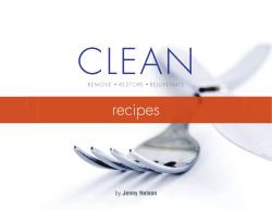 CLEAN recipes · Jenny Nelson