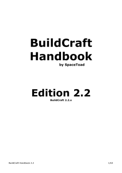 BuildCraft Handbook Edition 2.2 by SpaceToad