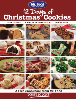 Christmas  Cookies 12 Days of A Free eCookbook from Mr. Food e