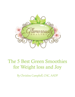 The 5 Best Green Smoothies for Weight loss and Joy