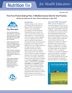 The Pure Prairie Eating Plan: A Mediterranean Diet for the... Written by Catherine B. Chan, PhD and Rhonda C. Bell,... How was PPEP Developed? Introduction