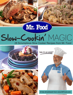 MAGIC Slow-Cookin’ 28 Scrumptious Slow Cooker Recipes from Mr. Food