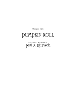 PumPkin Roll Josi s. kilpack Recipes from A CulinARy MysteRy by