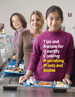Tips and Recipes for Quantity Cooking: