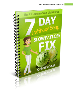 1 7 Day Cabbage Soup Slow Fat Loss Fix