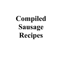 Compiled Sausage Recipes