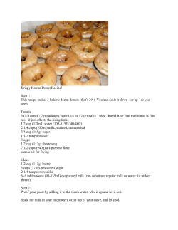 Krispy Kreme Donut Recipe! Step1: