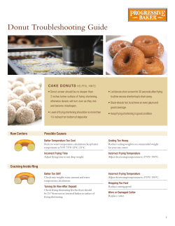 Donut Troubleshooting Guide CAKE DONUTS