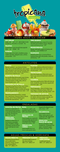 A N T O J I T O S TORTAS FLAUTAS