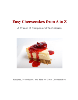 Easy Cheesecakes from A to Z